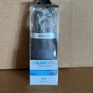 Colorspex Blue Light Blocking Glasses Black Frames No Magnification NEW
